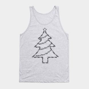 Tuba Text Christmas Tree Tank Top